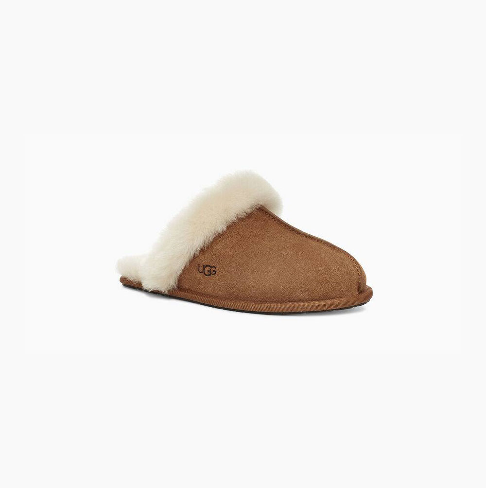 UGG Scuffette II Brown Slippers for Women (KOZL53896)